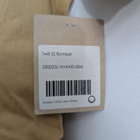 For Days Everlasting Twill Short Sleeve Romper Size M - Picture 4 of 5